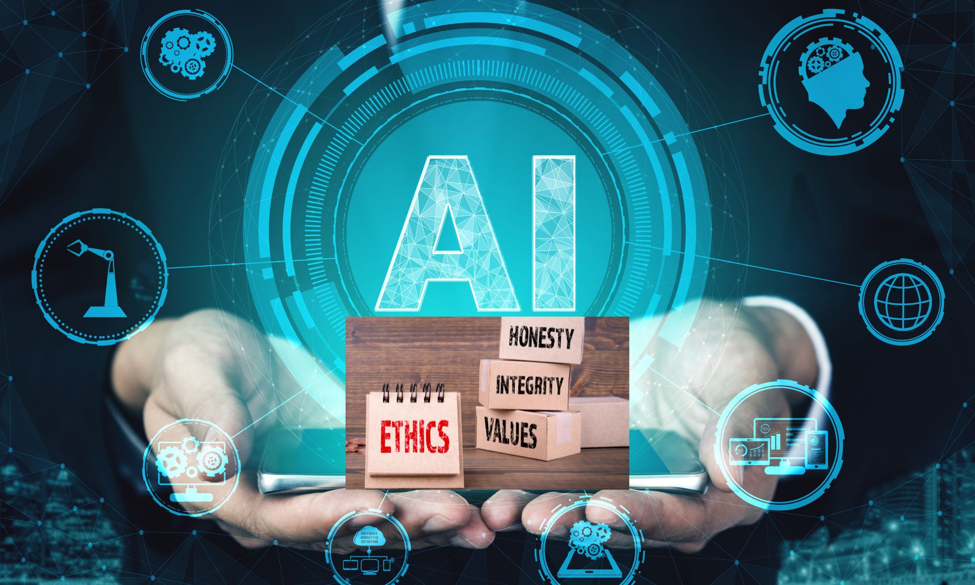 LiveCollege blog Image AI and Ethics: Navigating the Moral Landscape of Artificial Intelligence